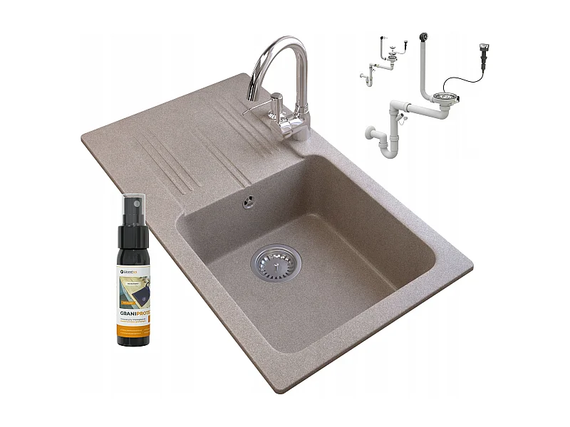 DISTRIBUTEUR DE ROBINET POUR ÉVIER EN GRANIT SIPHON AUTO