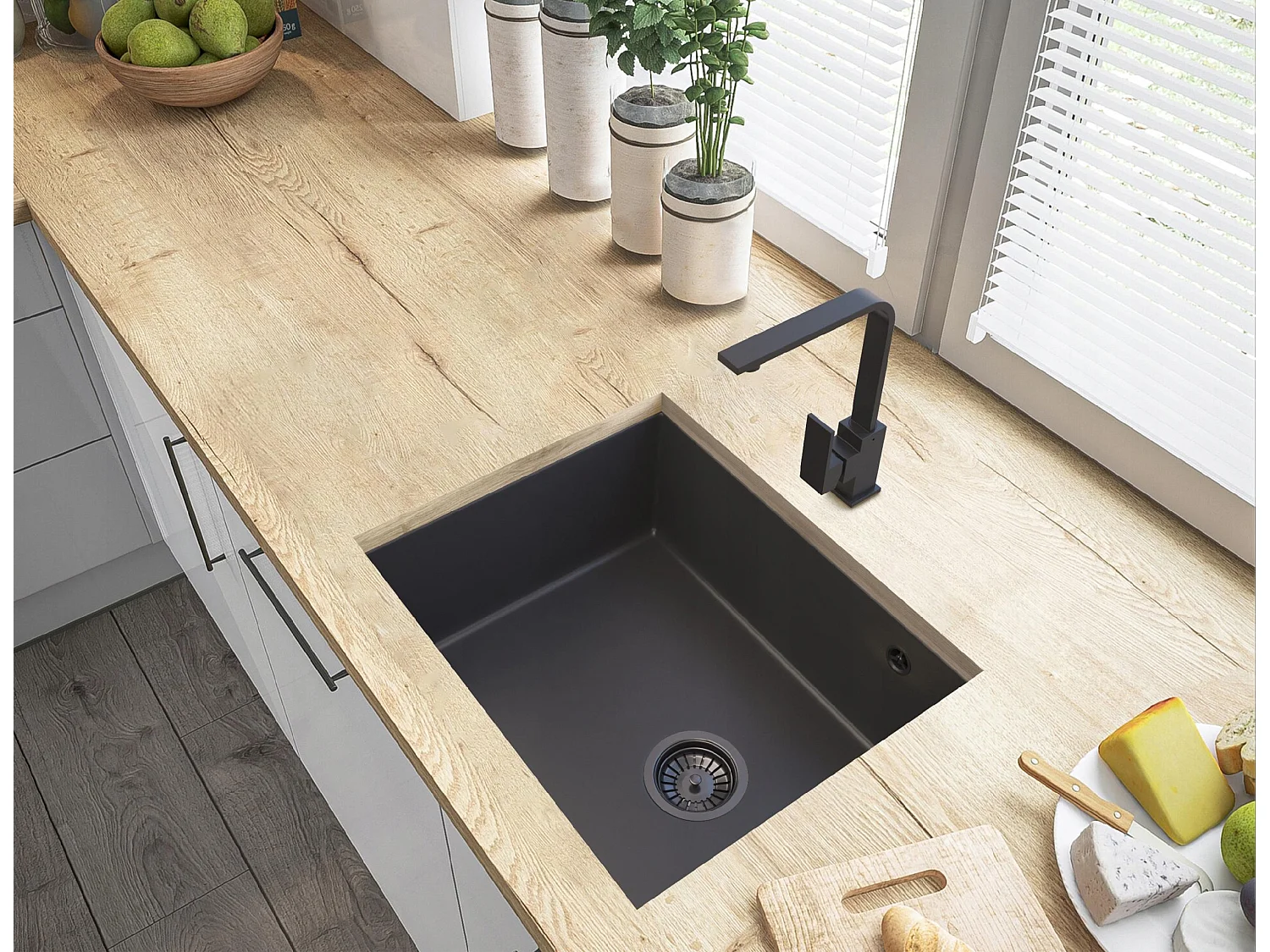 SALIX ÉVIER SOUS PLAN EN GRANIT