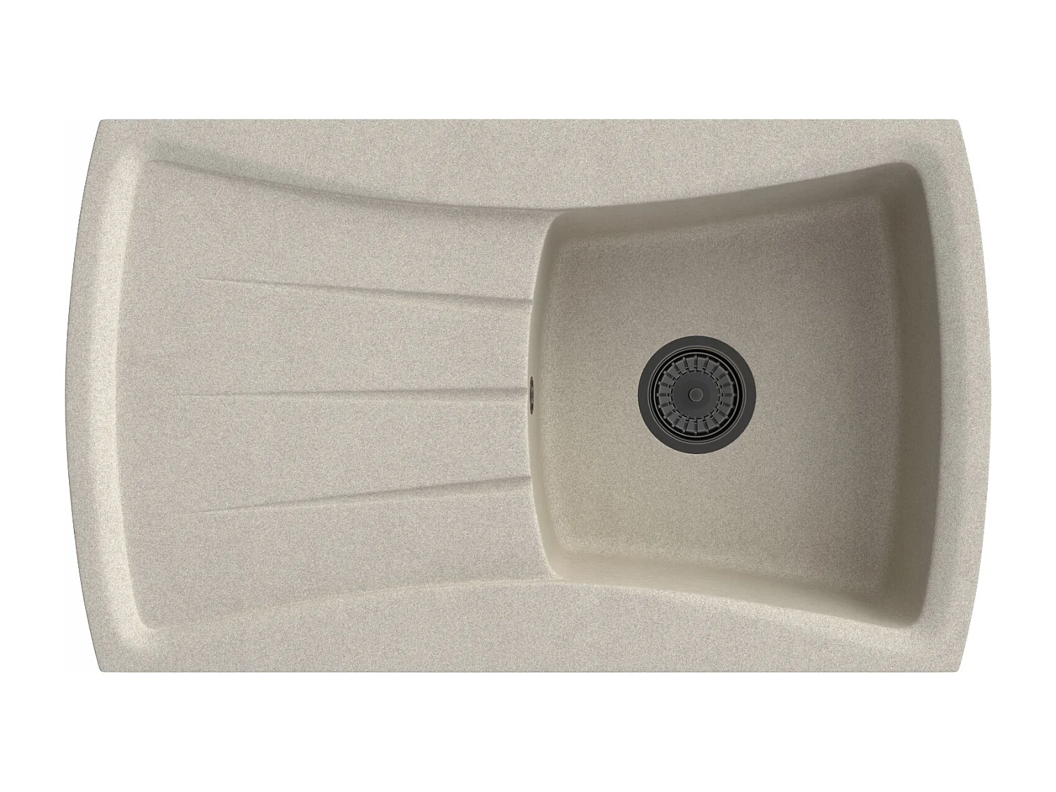 ÉVIER EN GRANIT NOIR GRANITAN GRAND BOL