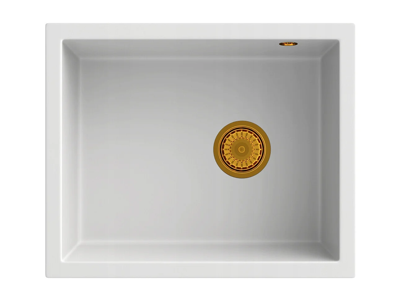 ÉVIER SALIX BLANC SOUS PLAN OR