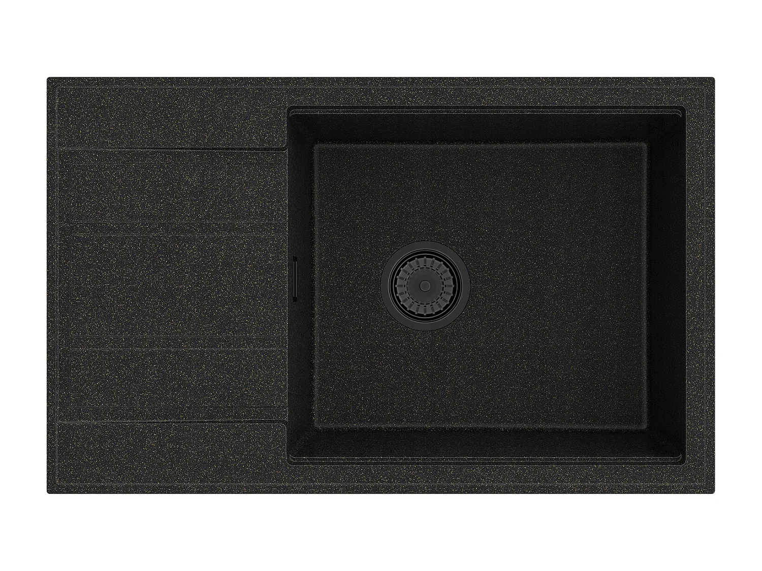 ÉVIER EN GRANIT ROBINET SIPHON OR SPIRALE LOUIS