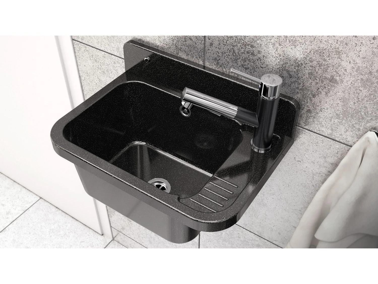 ÉVIER UTILITAIRE CHAMBRE NOIR ROBINET DE BUANDERIE GARAGE BEC EXTRACTIBLE PARON