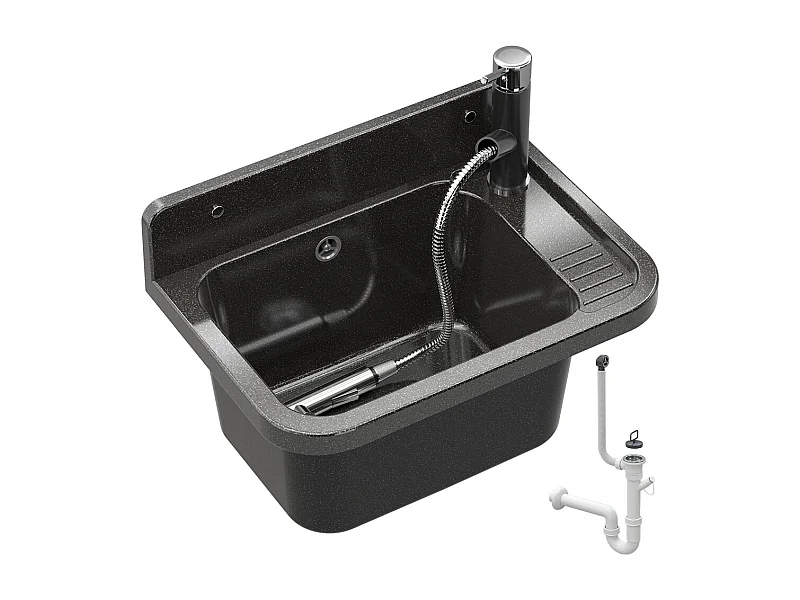 ÉVIER UTILITAIRE CHAMBRE NOIR ROBINET DE BUANDERIE GARAGE BEC EXTRACTIBLE PARON