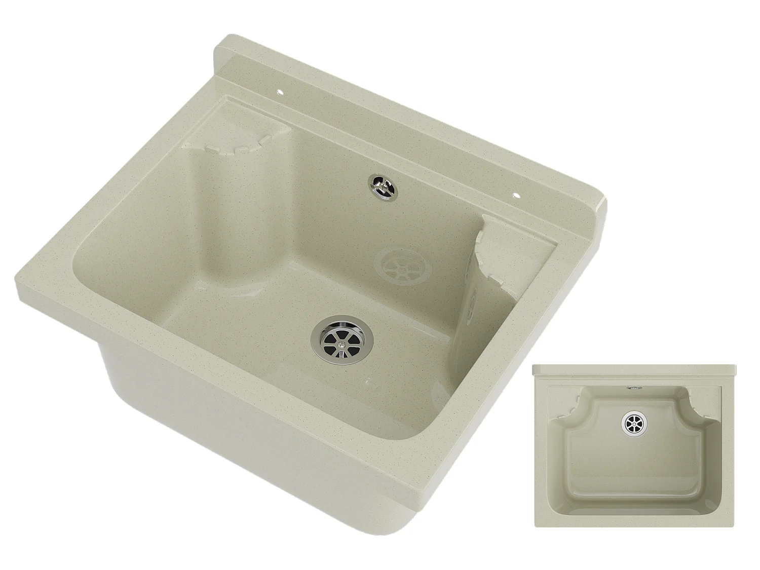 ÉVIER UTILITAIRE CHAMBRE TECHNIQUE BEIGE CHAUFFERIE FONCTIONNEMENT GARAGE LOMA