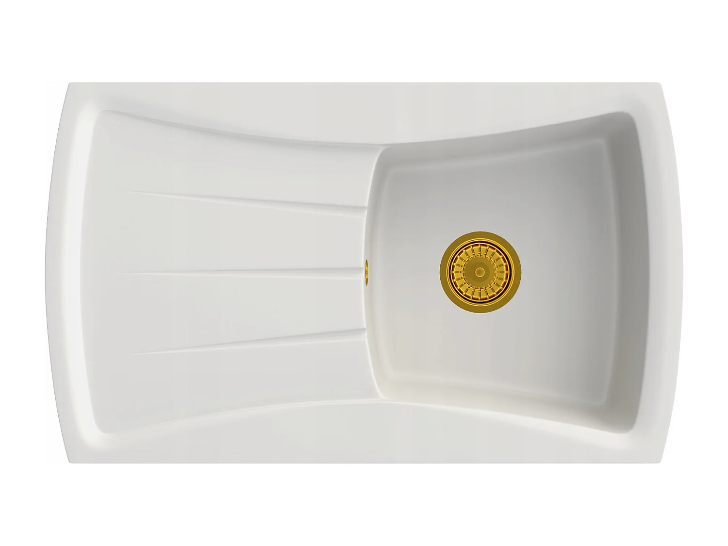 ÉVIER EN GRANIT DORÉ GRAND BOL EN GRANIT