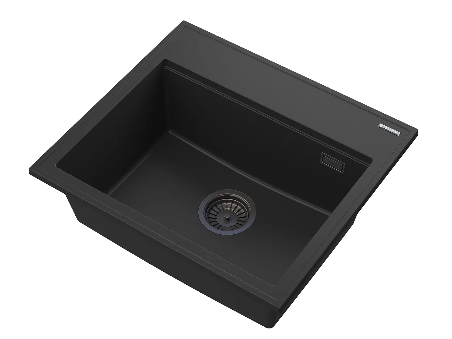 ÉVIER EN GRANIT NOIR FOXAL + MITIGEUR NOIR NEXO