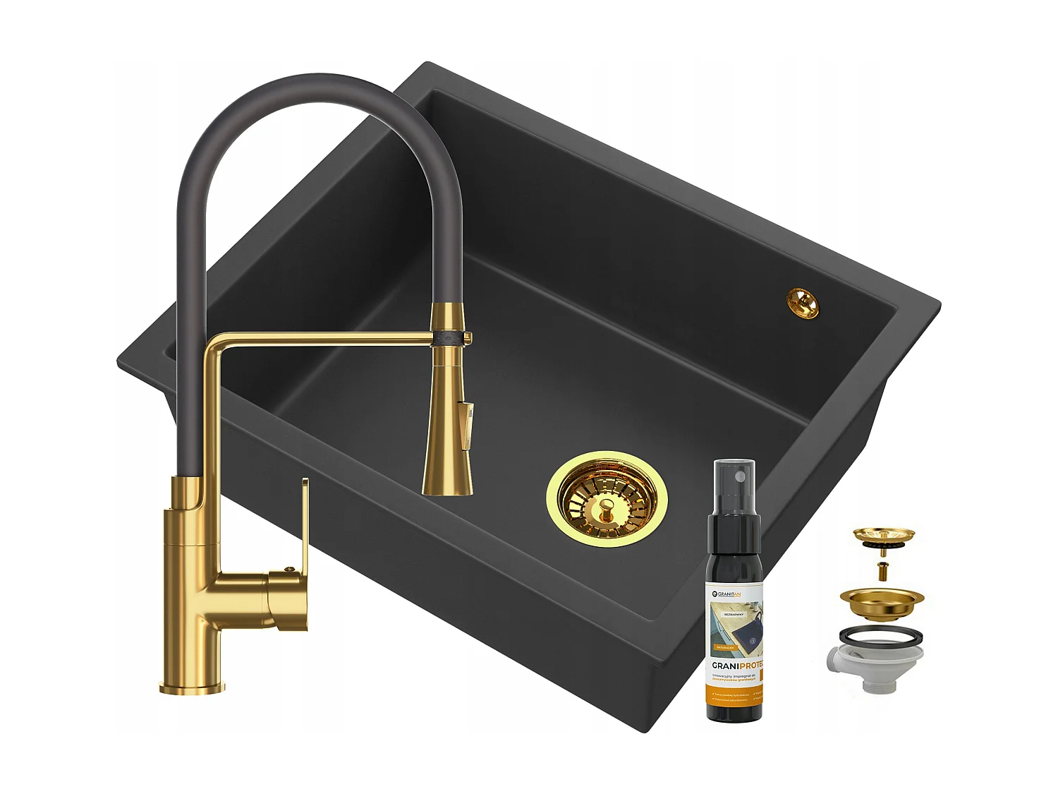 ÉVIER SOUS PLAN OR SALIX SOUS PLAN GRANITAN