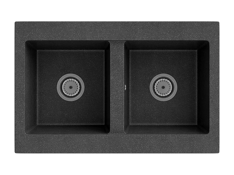 VERTO granit DOUBLE évier + siphon +++++