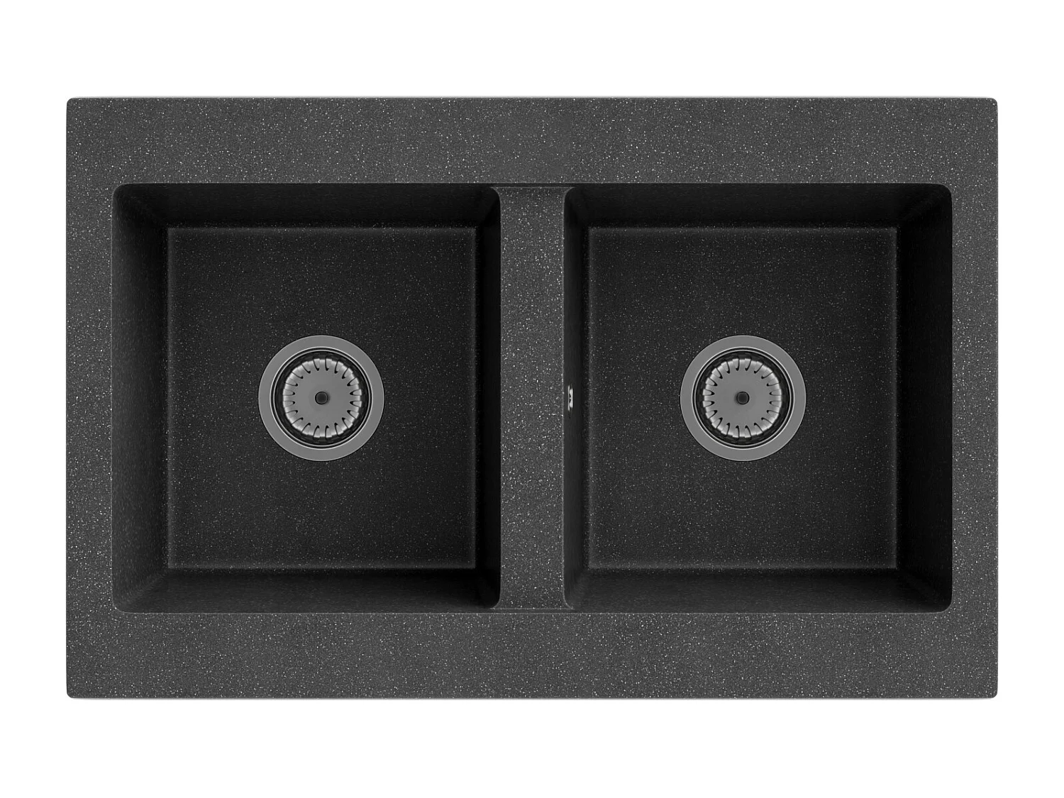 VERTO granit DOUBLE évier + siphon +++++