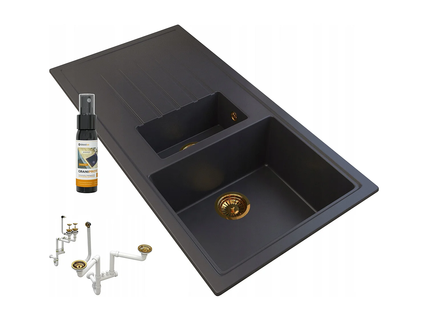 GRANITE OU ÉCLAIRAGE SIPPON 1.5 compartiment GRANITAN