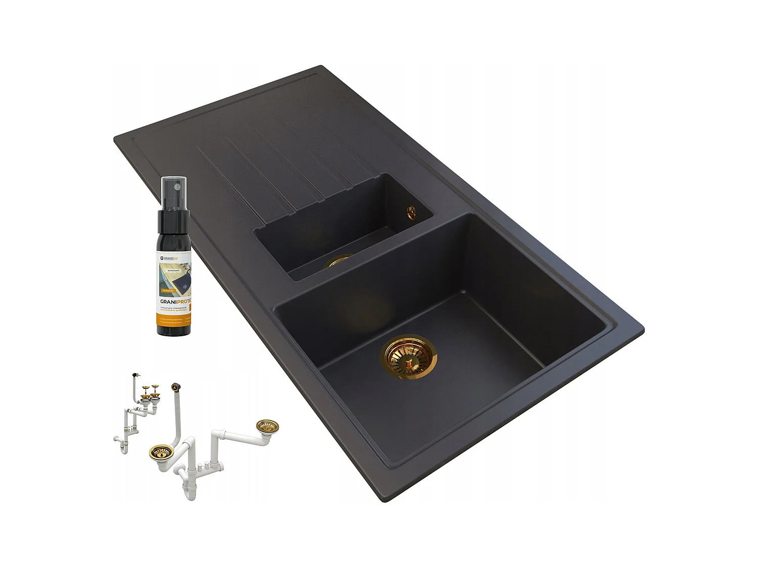 GRANITE OU ÉCLAIRAGE SIPPON 1.5 compartiment GRANITAN