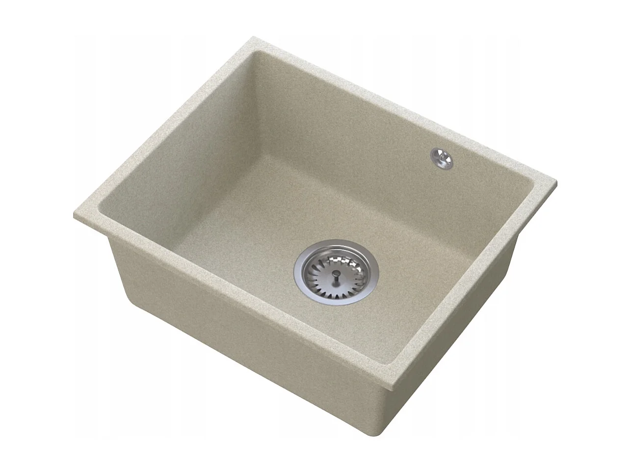 MANADO BEIGE ÉVIER SOUS PLAN CHROMÉ 50