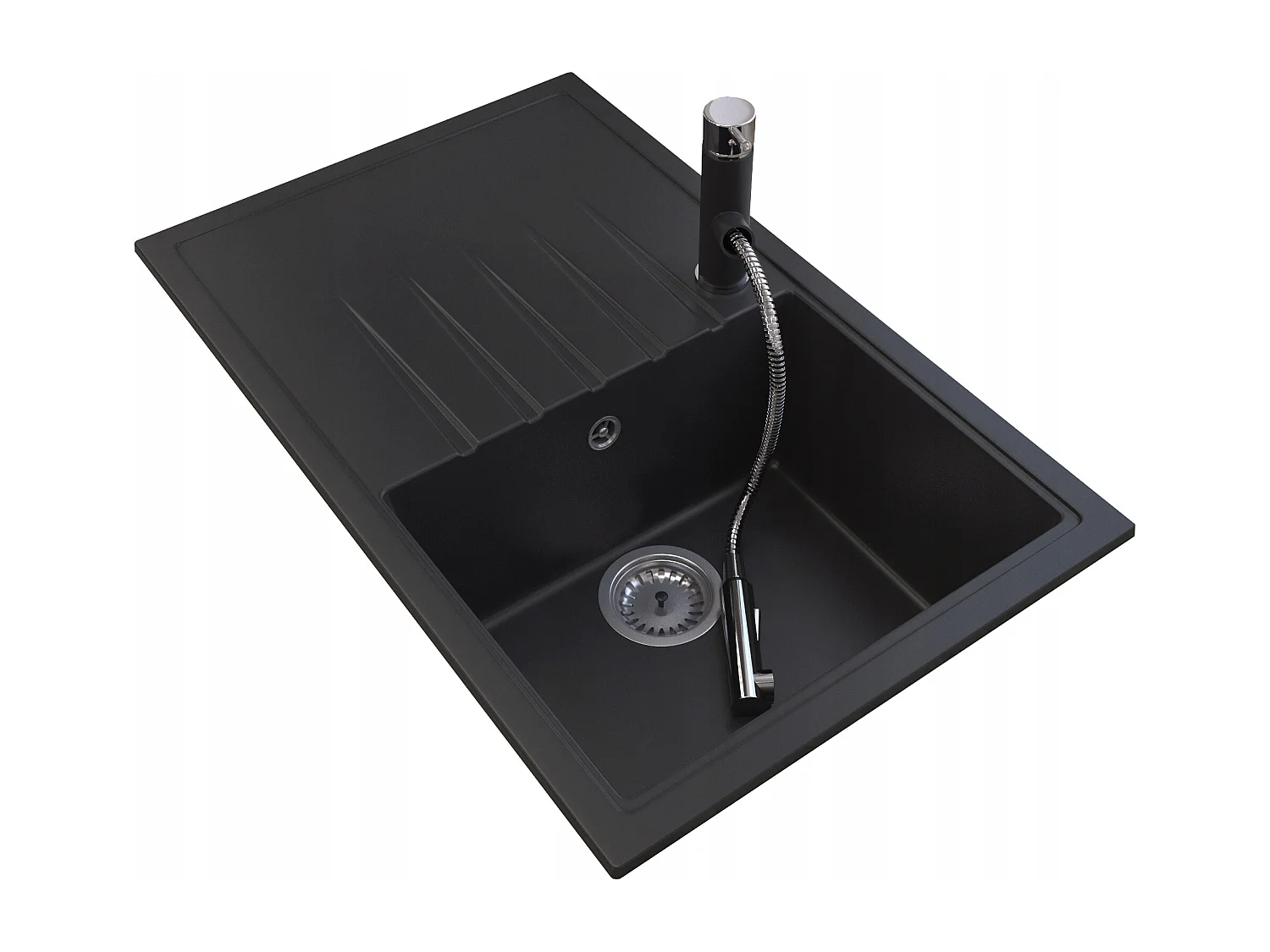 ÉVIER EN GRANIT GRAND BOL ENSEMBLE DE CUISINE