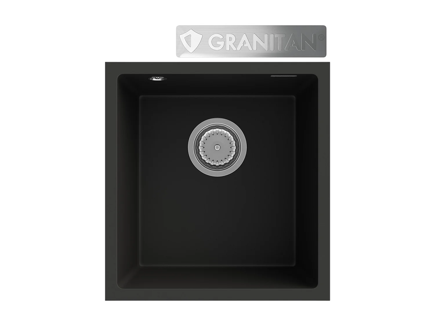 GRANIT ÉVIER SOUS PLAN SIPHON CHROME MINI 45