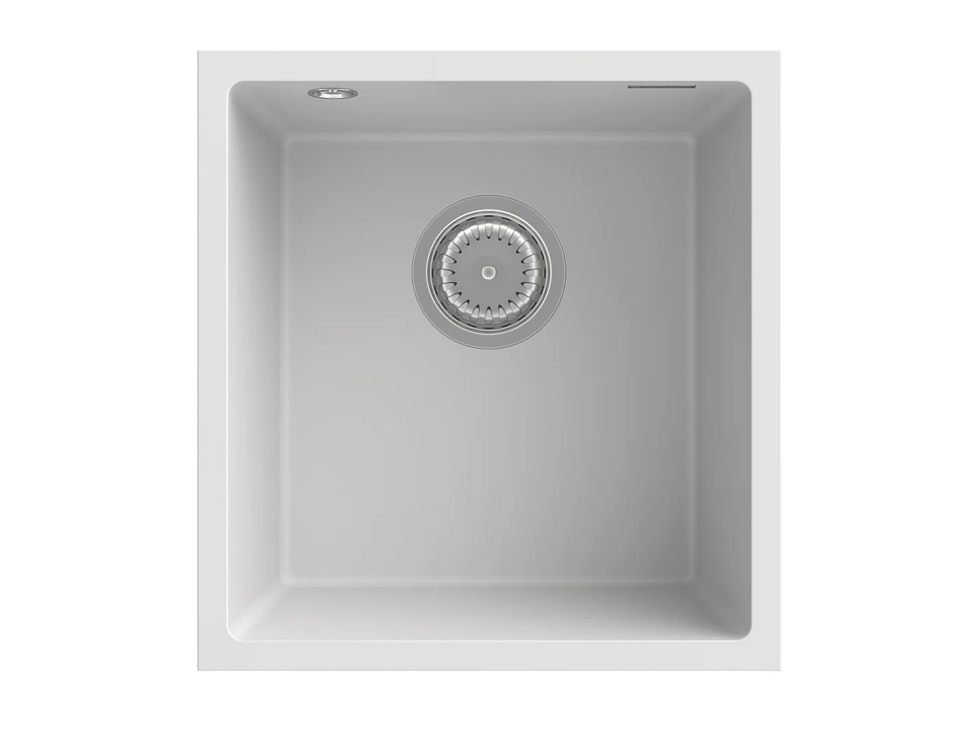 GRANIT ÉVIER SOUS PLAN SIPHON CHROME MINI 45