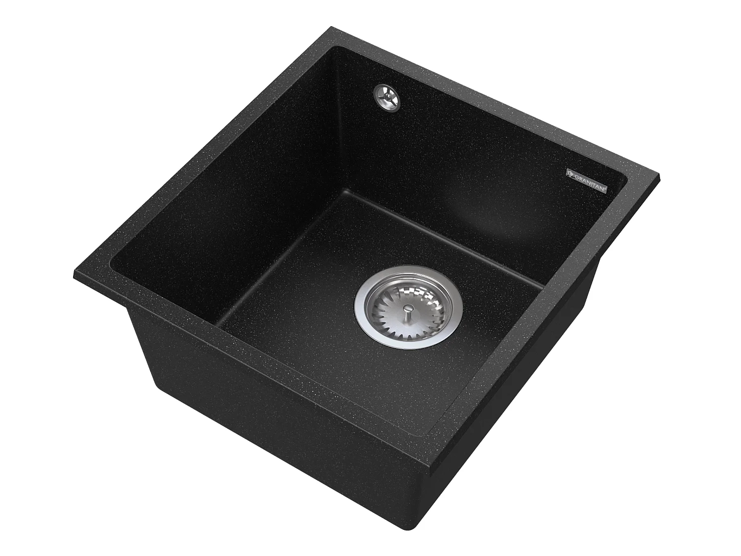 GRANIT ÉVIER SOUS PLAN SIPHON CHROME MINI 45
