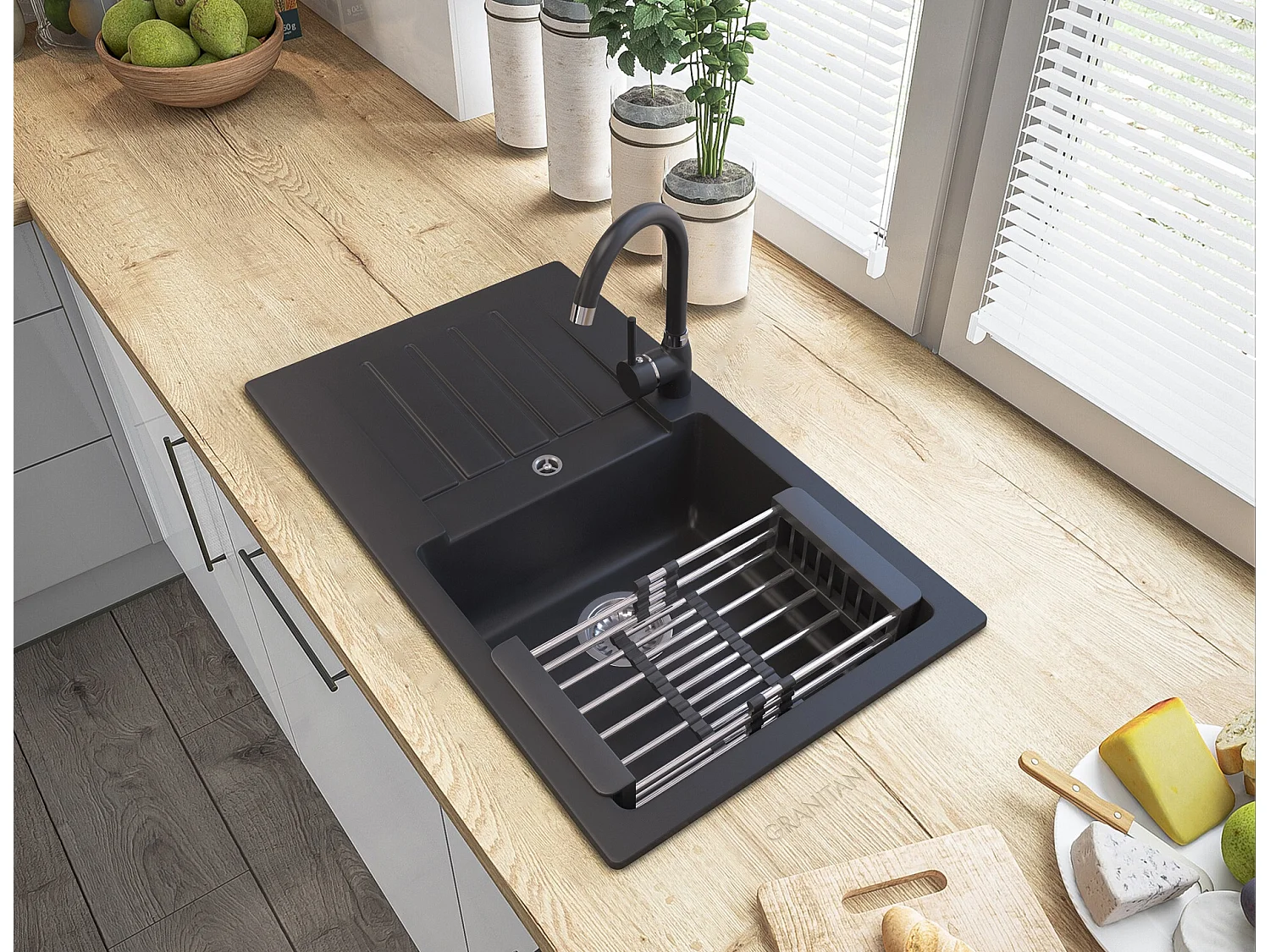 ÉVIER EN GRANIT TRIX ONE-BOWL