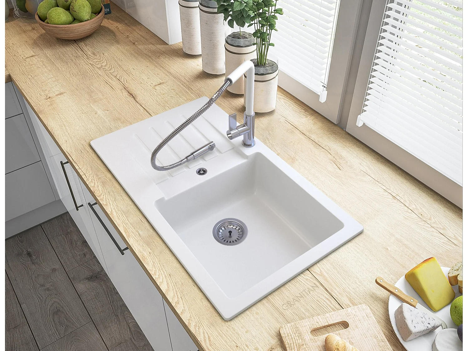 ÉVIER EN GRANIT TRIX ONE-BOWL