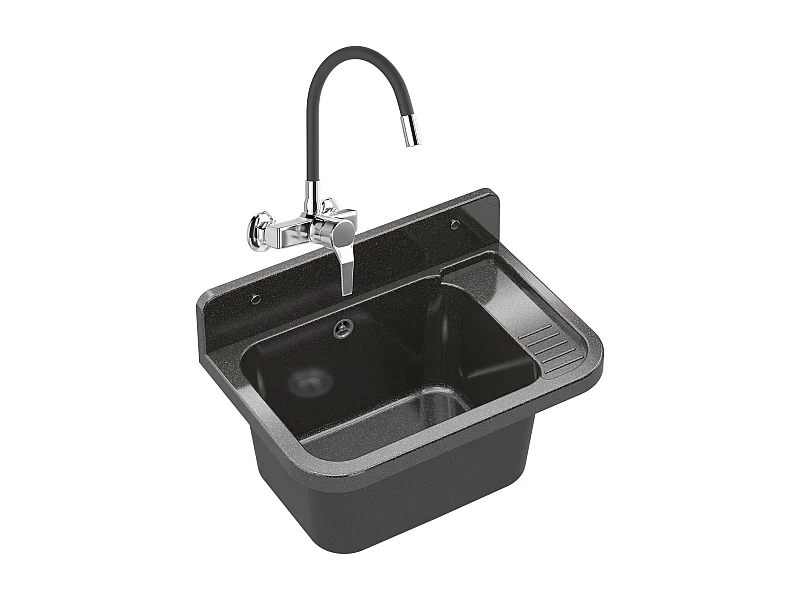 MITIGEUR D'ÉVIER DE FERME NOIR FLEX