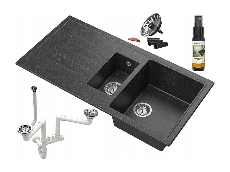 ÉVIER GRANIT SOLARIS IMPERMÉABILISATION SIPHON CLICK KLAK