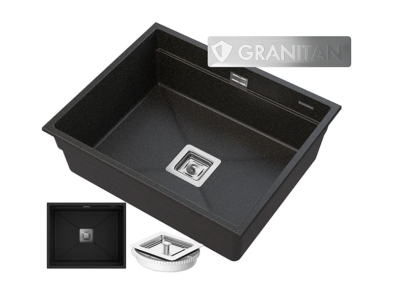 GRANIT ÉVIER SOUS PLAN GOLD SIPHON EPIR 60