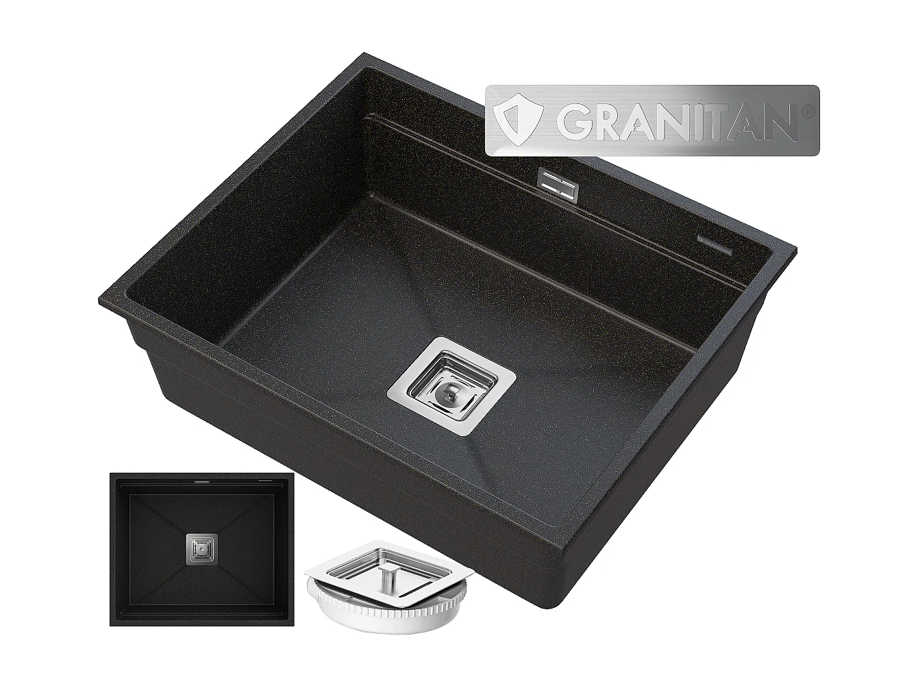 GRANIT ÉVIER SOUS PLAN GOLD SIPHON EPIR 60