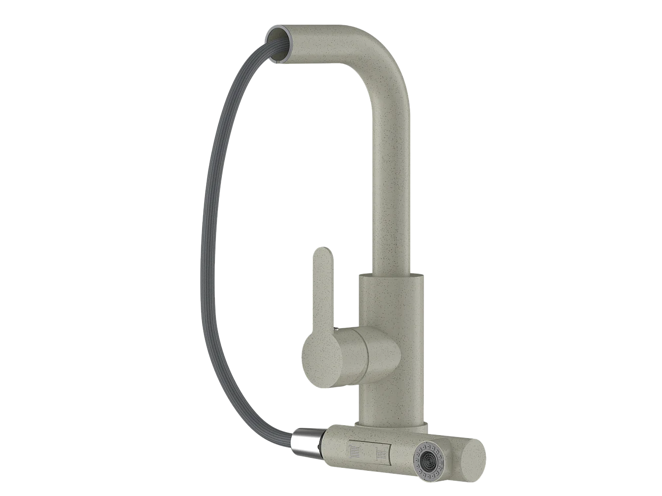 ÉVIER GRANIT BEIGE ENSEMBLE CUISINE MITIGEUR SIPHON COULEUR TEOR