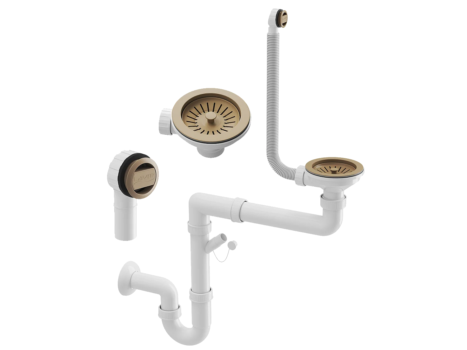 ÉVIER GRANIT BEIGE ENSEMBLE CUISINE MITIGEUR SIPHON COULEUR TEOR