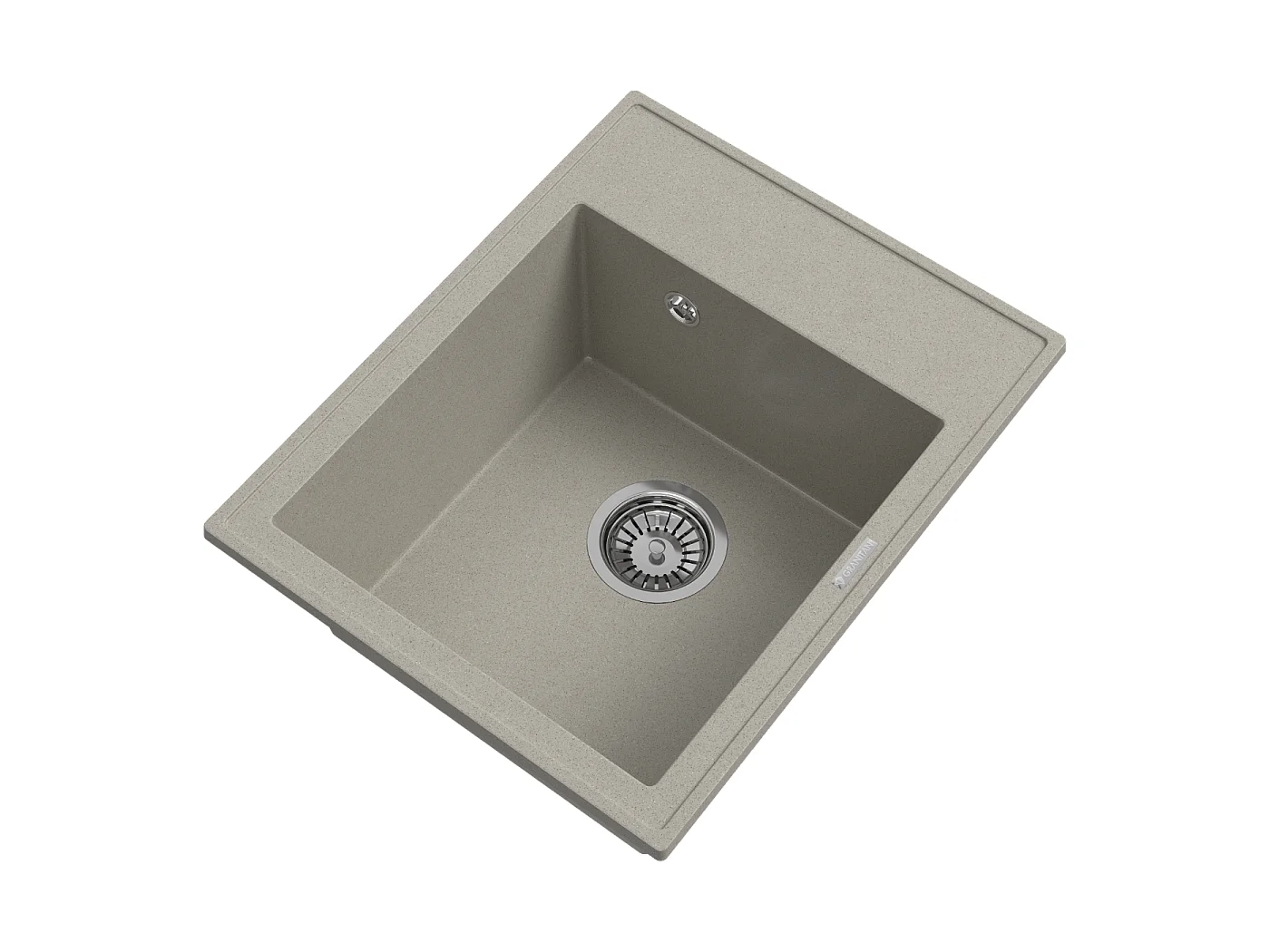 ÉVIER DE CUISINE EN GRANIT MONOCUVE BRUN MITIGEUR SIPHON NERO