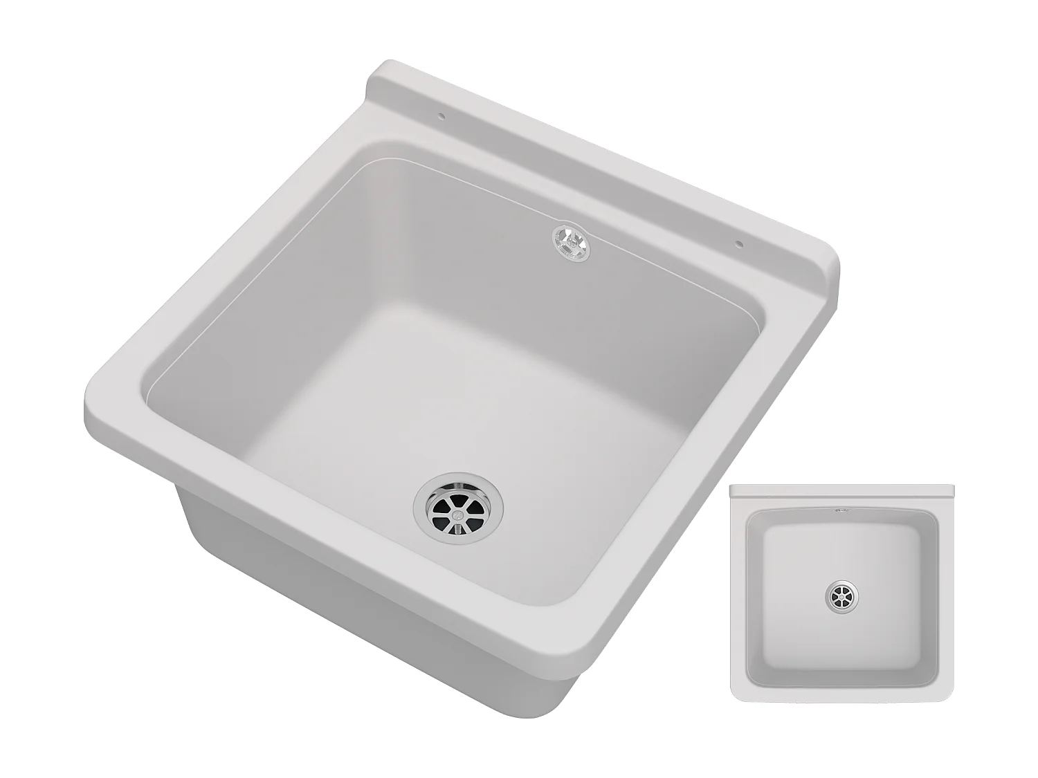 ÉVIER UTILITAIRE CHAMBRE TECHNIQUE GARAGE BLANC CHAUDIÈRE SALLE DE TRAVAIL ORTA