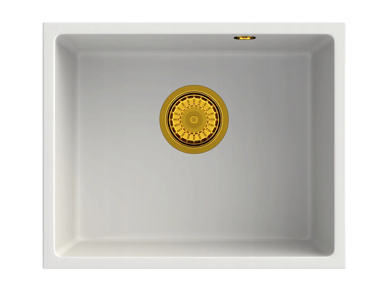 MANADO BLANC ÉVIER SOUS PLAN OR 50