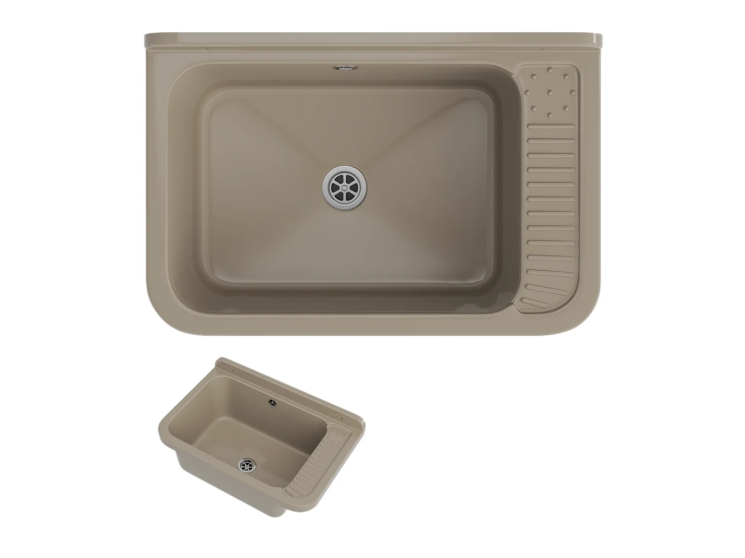 TECHNIQUE ÉVIER UTILITAIRE BEIGE CHAMBRE DE TRAVAIL BUANDERIE GARAGE NEGRA LARGE