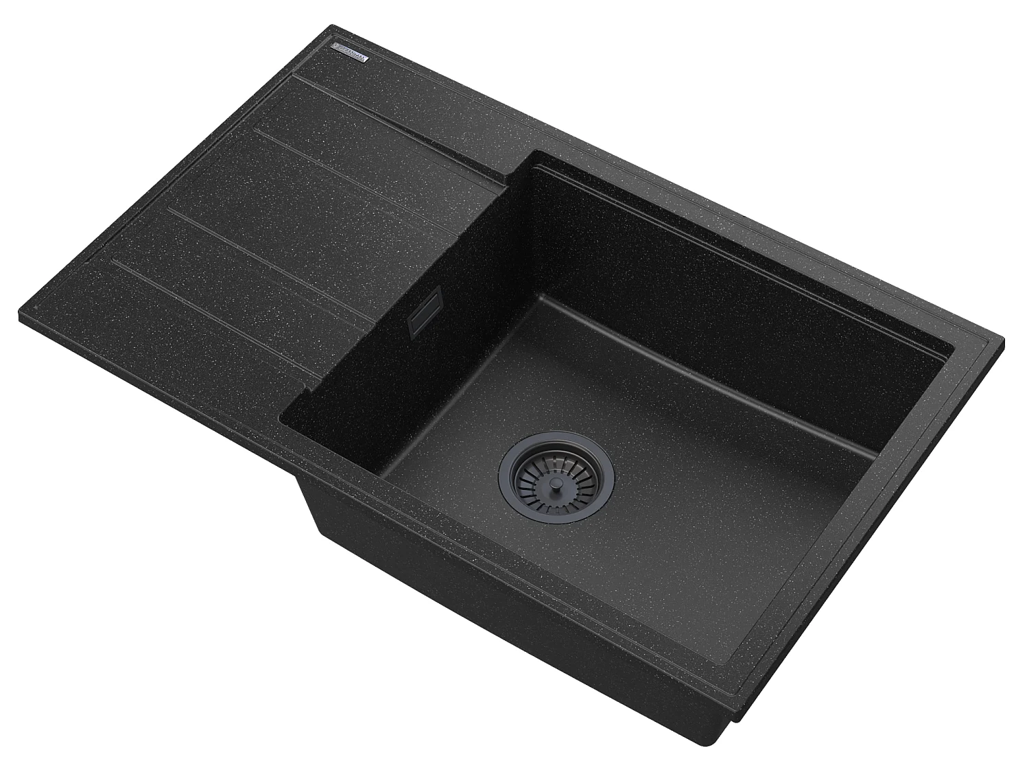 ÉGOUTTOIR D'ÉVIER EN GRANIT LOUIS SIPHON NOIR