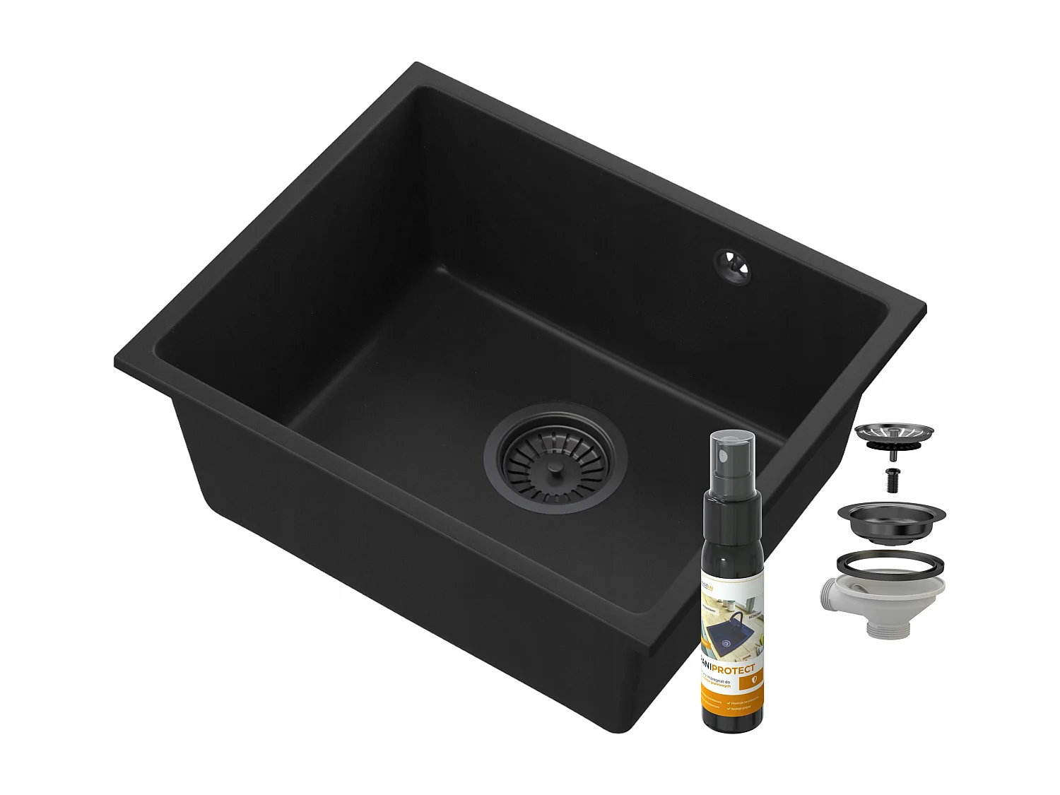 ÉVIER SOUS PLAN MANADO NOIR50