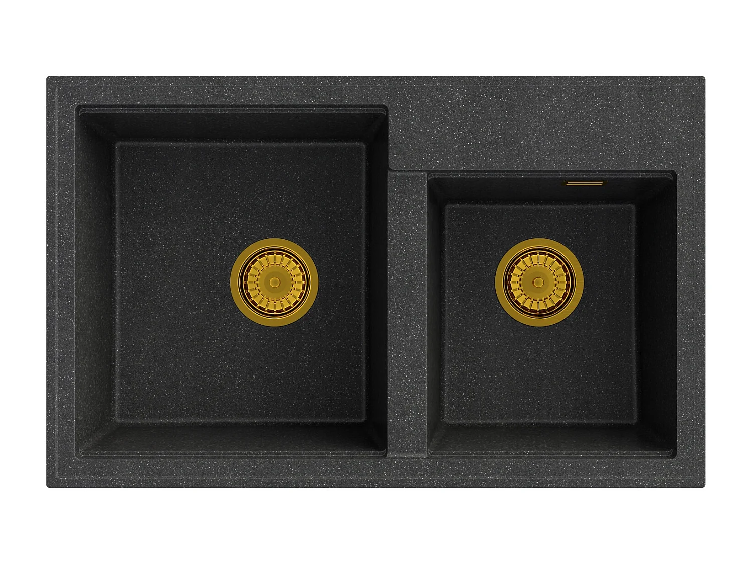 GRANIT ÉVIER 2 COMPARTIMENTS SIPHON GOLDEN HECTOR GRANIT