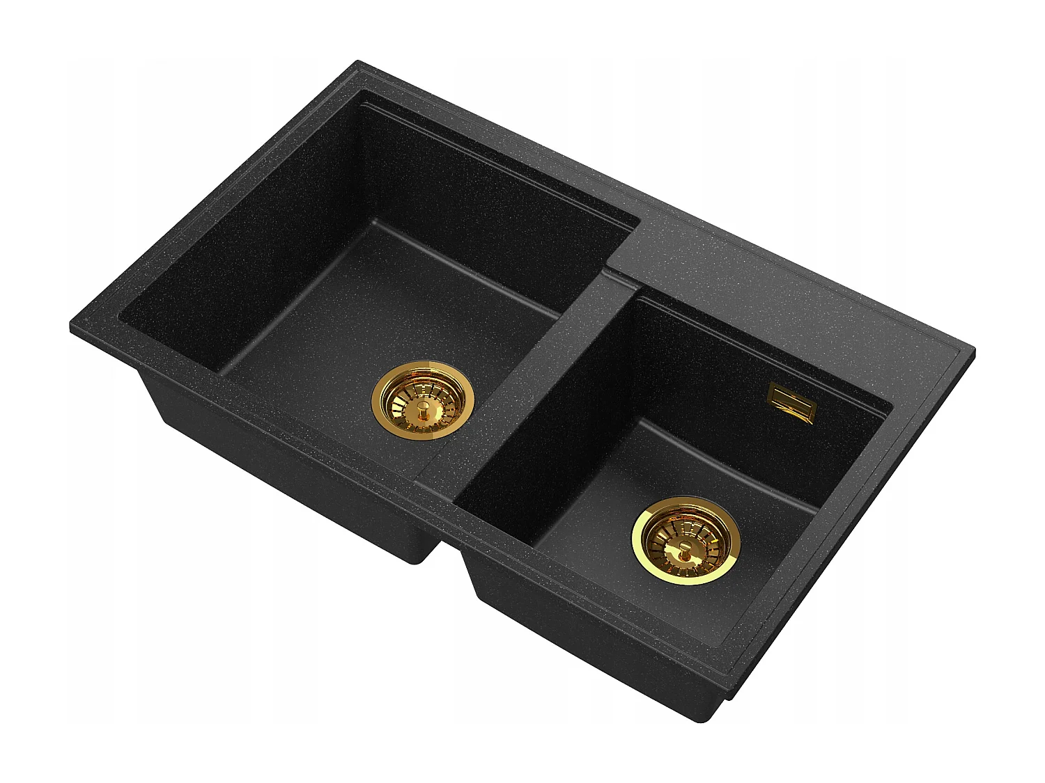 GRANIT ÉVIER 2 COMPARTIMENTS SIPHON GOLDEN HECTOR GRANIT