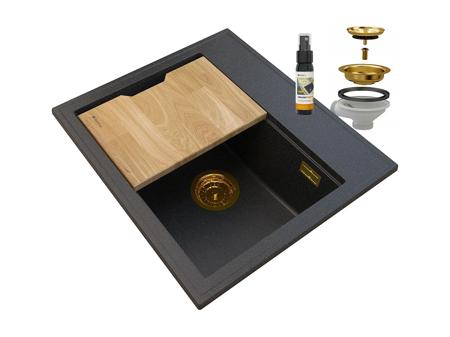 FOXAL OR GRANIT ÉVIER SIPHON OR