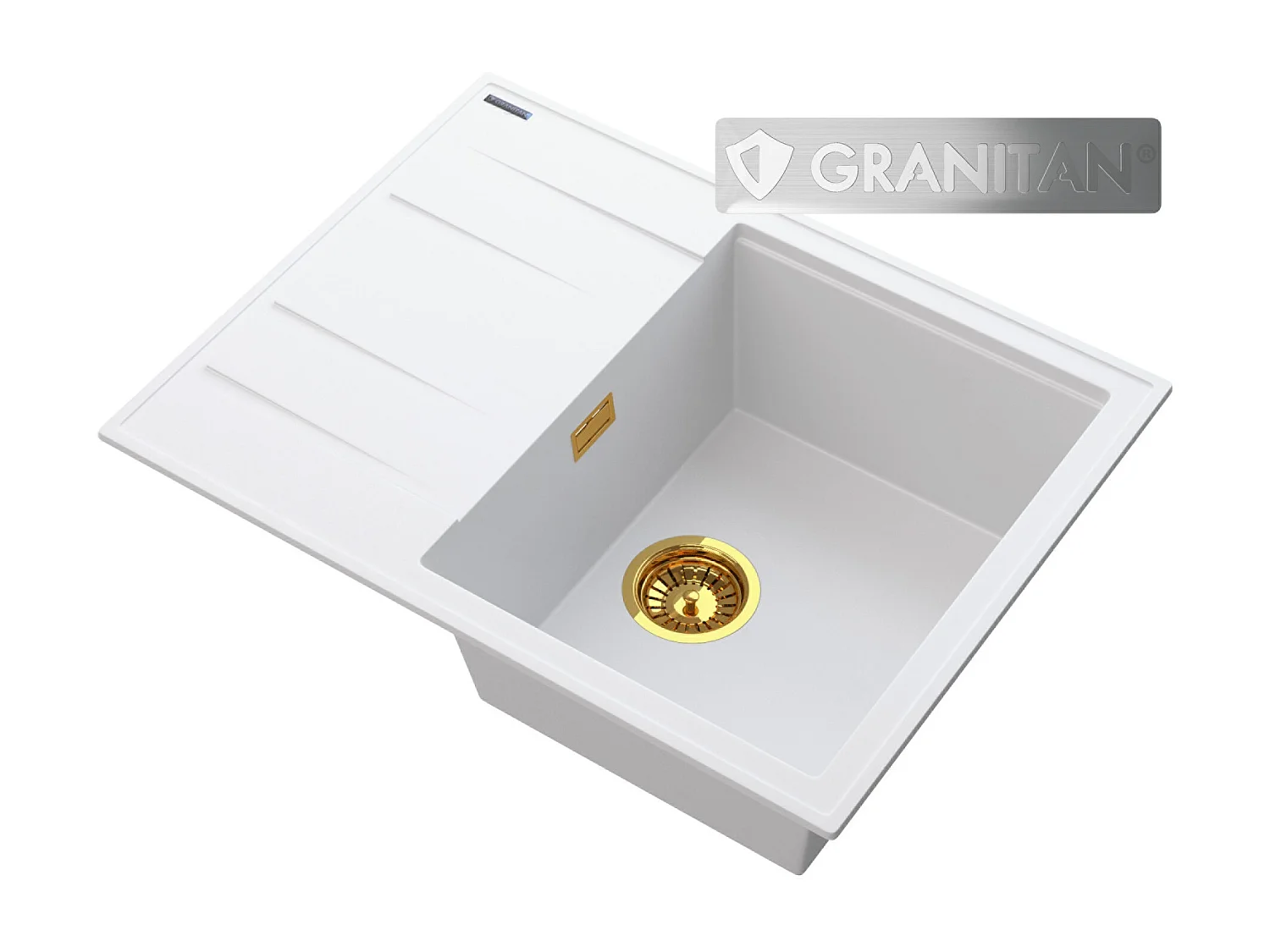 ÉGOUTTOIR D'ÉVIER EN GRANIT SIPHON GOLD LUGO