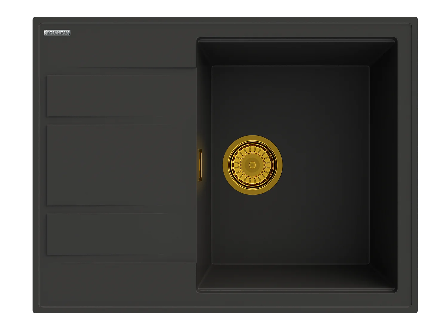 ÉGOUTTOIR D'ÉVIER EN GRANIT SIPHON GOLD LUGO