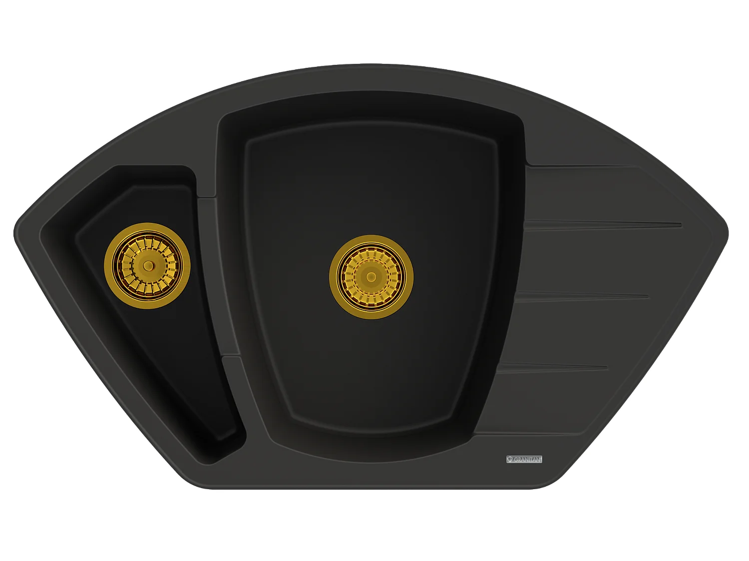 SIPHON D'ÉVIER EN GRANIT DORÉ