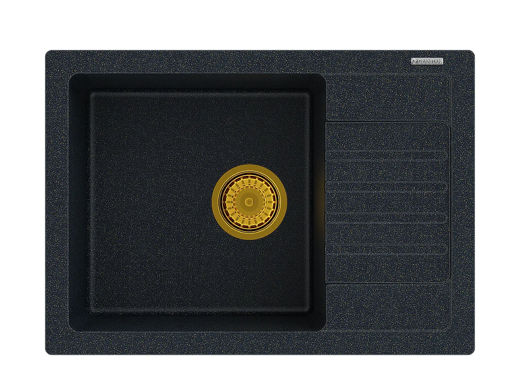 GOLDEN ARGOS GRANITE ÉVIER + VEGAS MITIGEUR + SIPHON