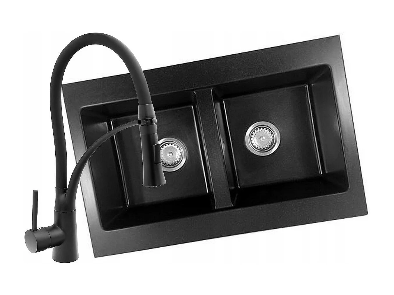 ÉVIER EN GRANIT 6 COULEURS + MITIGEUR NEXO