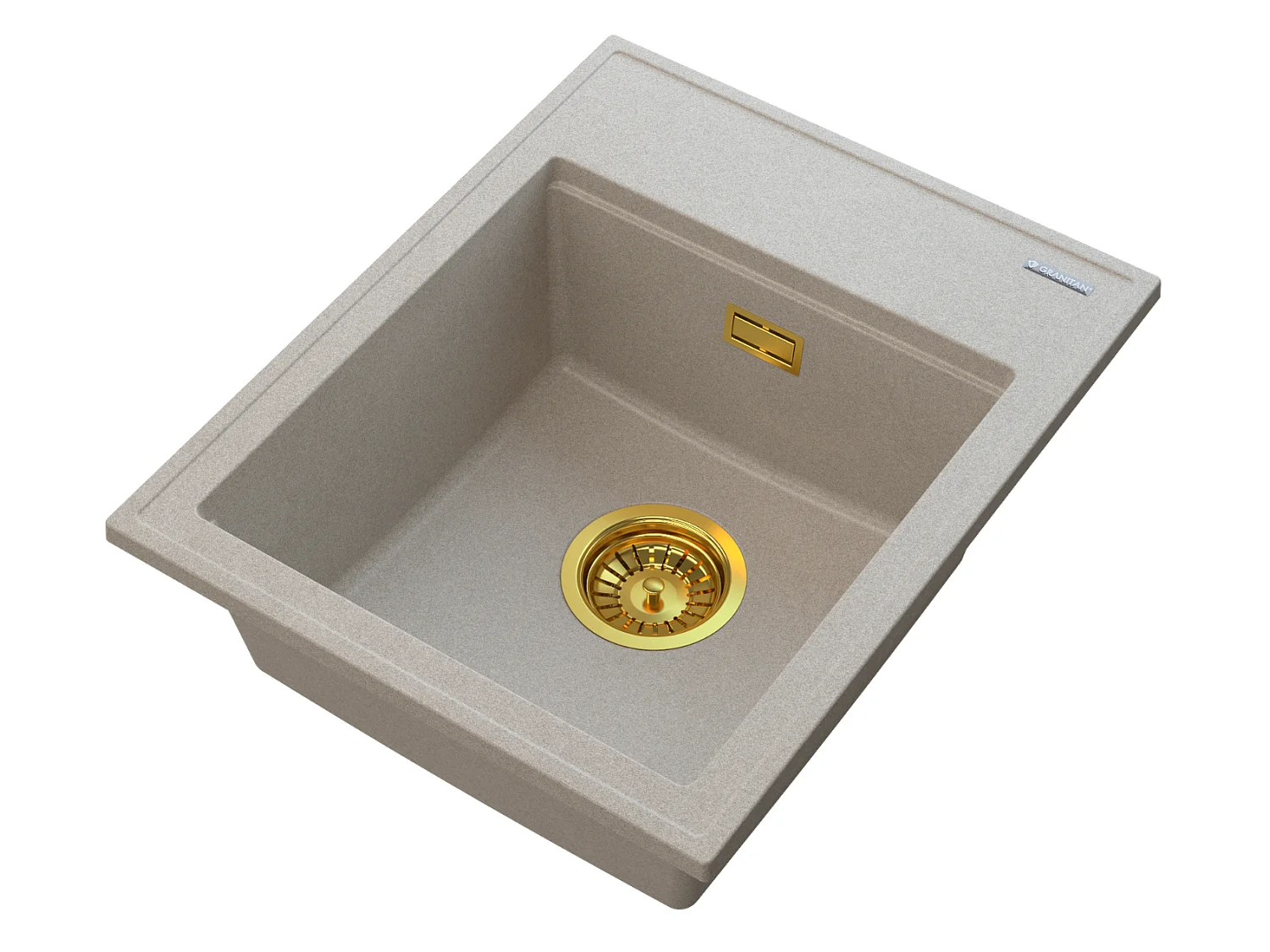 ÉVIER EN GRANIT BLANC SIPHON GOLD ALOR