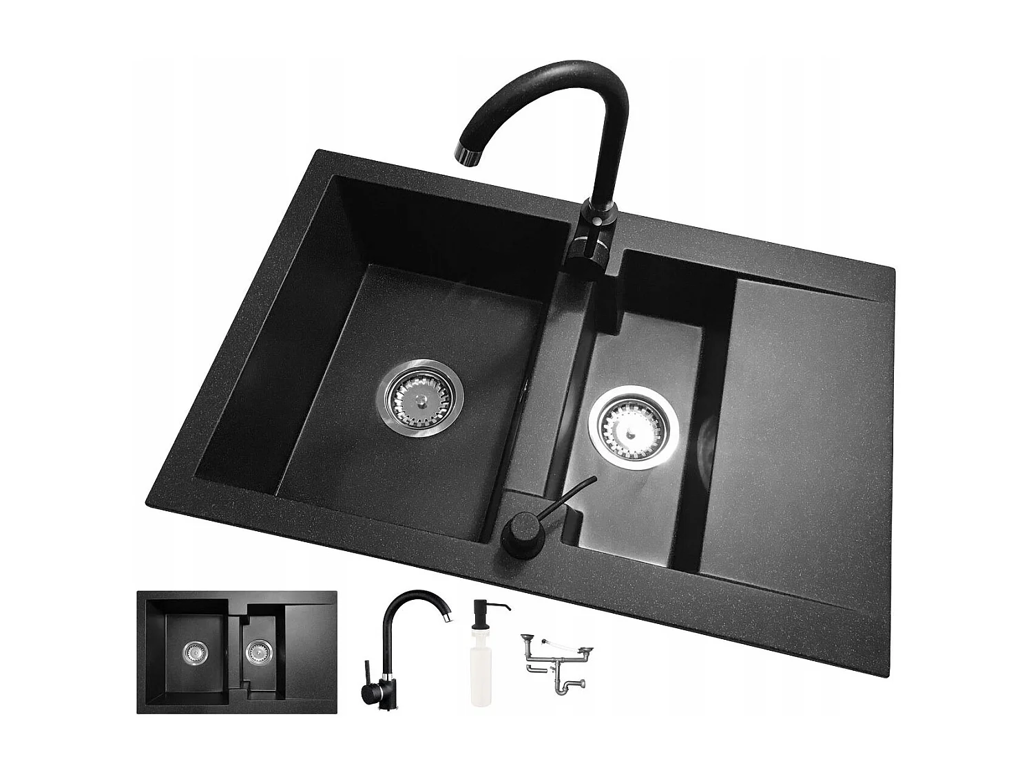 ÉCLAIRAGE EN GRANITE 1.5 compartiment 7 COULEURS