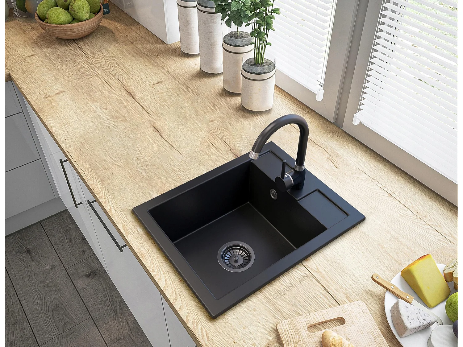 SIPHONE NOIR POUR ÉVIER EN GRANIT SIPHONE POUR ÉVIER EN GRANIT