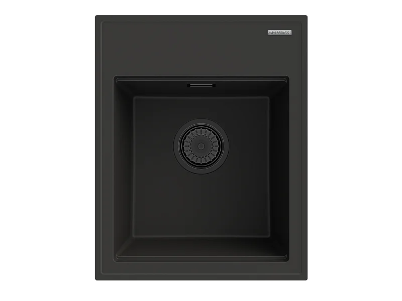 ÉVIER DE CUISINE NOIR EN GRANIT ALOR SIPHON