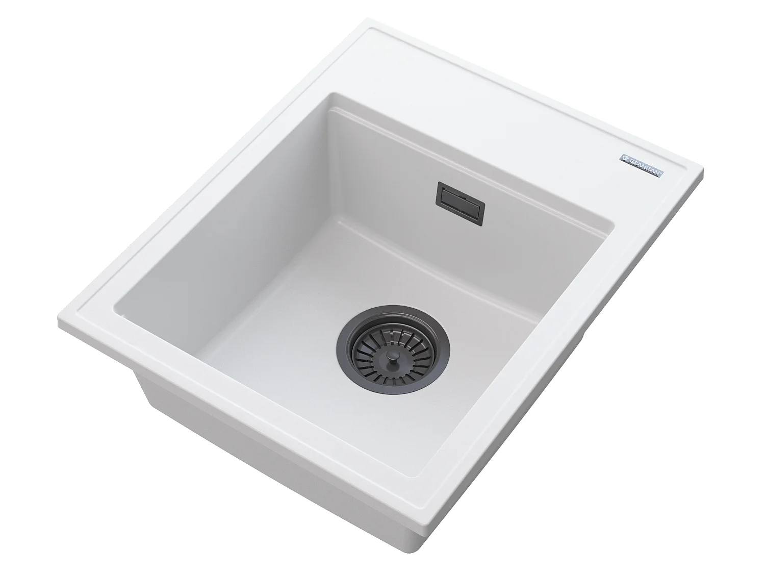 ÉVIER DE CUISINE NOIR EN GRANIT ALOR SIPHON