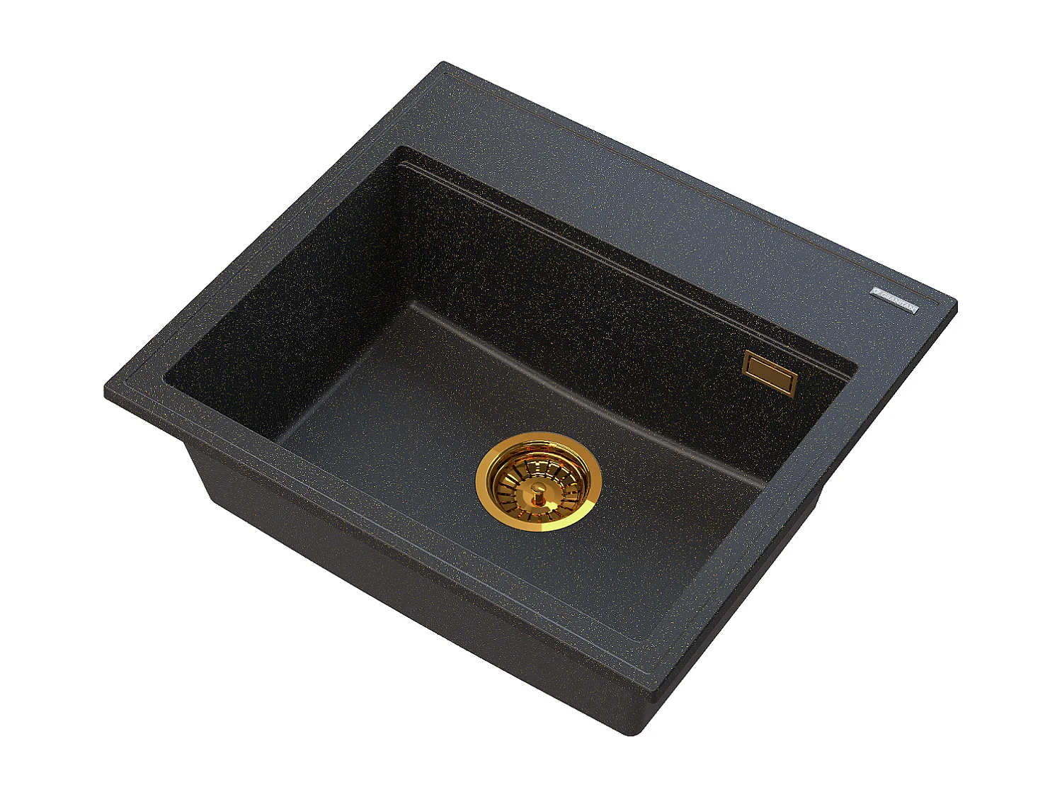 FOXAL GOLDEN LINE GRANITE ÉVIER+HIGH MIXER GOLD