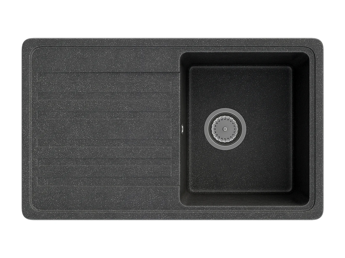 ÉVIER GRANIT 1 COMPARTIMENT ÉGOUTTOIR SIPHON GRANIT CITRON