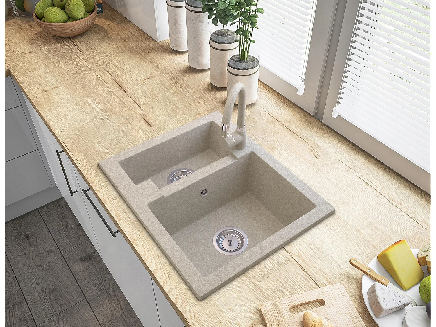 6 COULEURS un bol et demi LAVE-VAISSELLE EN GRANITE